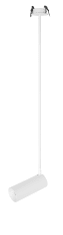 Nova Luce Nova Luce Vstavané výklopné svietidlo Brando - max. 10 W, GU10, priemer. 60 x 850 mm, biela NV 7409603