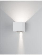 Nova Luce NOVA LUCE vonkajšie nástenné svietidlo COMO biely hliník LED 2x3W 3000K 220-240V nastaviteľný uhol 0-90st. IP54 747406