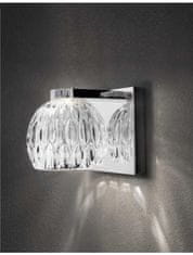 Nova Luce NOVA LUCE nástenné svietidlo LARA číre sklo a chrómová základňa LED 5W 230V IP20 8540402
