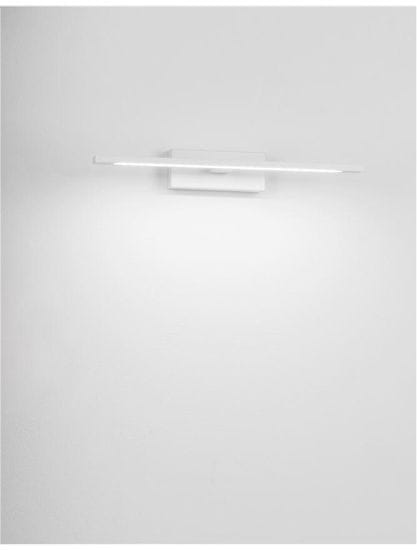 Nova Luce NOVA LUCE nástenné svietidlo nad zrkadlo MONDRIAN biely hliník a akryl LED 12W 220-240V 3000K IP44 9053121