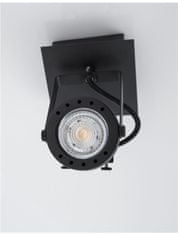 Nova Luce NOVA LUCE bodové svietidlo SALVA čierny kov GU10 1x10 230V IP20 bez žiarovky 9155101