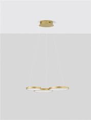 Nova Luce NOVA LUCE závesné svietidlo MAGNUS mosadzný zlatý hliník a akryl LED 28W 230V 3000K IP20 stmievateľné 9248116