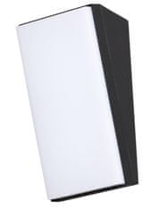 Nova Luce NOVA LUCE vonkajšie nástenné svietidlo KEEN čierny hliník akrylový difúzor LED 12W 3000K 220-240V 108st. IP65 9270015
