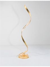 Nova Luce NOVA LUCE stojaca lampa LEON plátkovaný zlatý hliník a akryl LED 28W 230V 3000K IP20 9512110