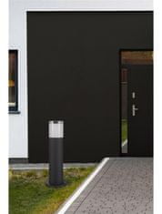Nova Luce NOVA LUCE vonkajšie stĺpkové svietidlo NOTEN čierny hliník číry a biely akryl LED 8W 3000K 220-240V IP65 120st. IP65 9905022