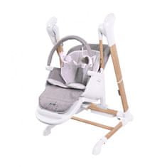 Jedálenská stolička B-SWINGING CHAIR Pure White 2v1