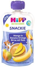 HiPP BIO Šport Hruška-Pomaranč-Mango-Banán-Ryža 120 g