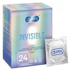 Vidaxl Durex Invisible kondómy extra zvlhčené 24 ks tenké