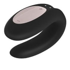 Vidaxl Double Joy Partner Vibrator Vibrátor pre páry ovládaný aplikáciou Black