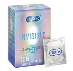 Vidaxl Durex Invisible kondómy extra zvlhčené 16 ks tenké