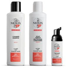 Vidaxl Systém 4 šampón na vlasy 150ml + kondicionér na vlasy 150ml + zahusťujúca kúra na vlasy 40ml