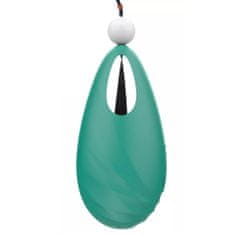 Vidaxl Diskrétny vibrátor v tvare náhrdelníka Beryl s 9 vibračnými režimami Zelená
