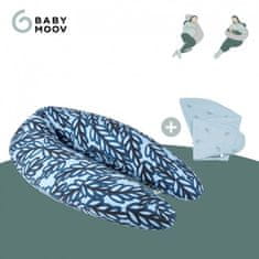 Babymoov Multifunkčný vankúš B.LOVE BUNDLE Vegetal + náhradný poťah Wind Blue