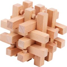 Small foot Sada drevených puzzle VAS hnedá