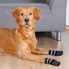 Trixie Protiskluzové ponožky černé, 2 ks pro psy bavlna/lycra