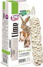 LOLO SMAKERS přírodní vápenná tyčinka pro hlodavce a králíky 135 g