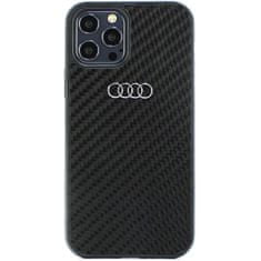 Audi Zadný kryt Carbon Fiber pre iPhone 12/12 Pro Black