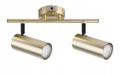 Kanlux Stropné svietidlo s pohyblivým tienidlom mosadzný reflektor 2x15W
