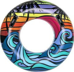 Bestway Nafukovací kruh s madlami 91cm Tropic