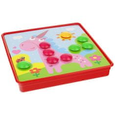 Nobo Kids Button Puzzle Mosaic Button Training Žirafa