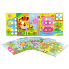 Nobo Kids Button Puzzle Mosaic Button Training Žirafa