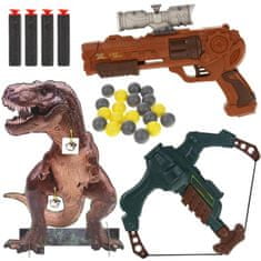 Nobo Kids Zbraň Guľová pištoľ Kuša Štít Dinosaurus T-Rex