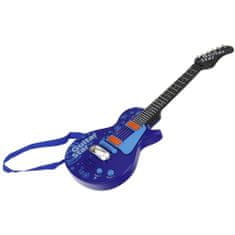 Nobo Kids Elektrická rocková gitara s kovovými strunami, modrá