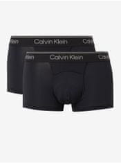 Calvin Klein Sada dvoch čiernych boxerok v čiernej farbe s elastickým lemom 2PK Calvin Klein Underwear XL