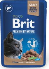 Brit premium cat pouches Liver for Sterilized 100 g