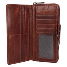Lagen Dámska kožená peňaženka LG-2162 CHEST NUT