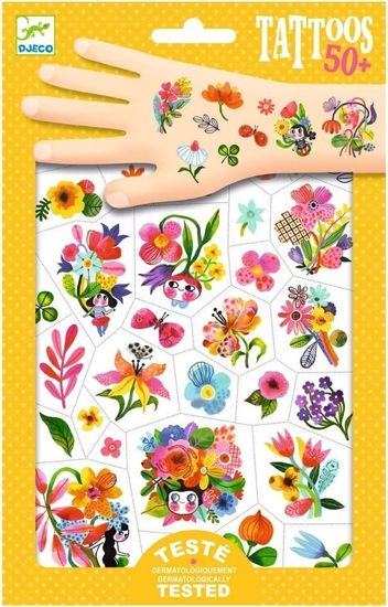 Djeco Tetovanie Akvarelové kvety