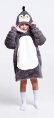 Cozy Noxxiez CH303 Tučniak - hrejivá televízna mikinová deka s kapucňou pre deti 3 - 6 rokov