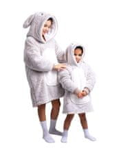 Cozy Noxxiez CH301 Králik - hrejivá televízna mikinová deka s kapucňou pre deti 3 - 6 rokov
