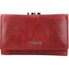 Lagen Dámska kožená peňaženka LG-2167 PORT WINE
