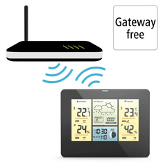 HAMA SMART WiFi meteostanica, bezdrôtový senzor, mobilné aplikácie, sieťové napájanie