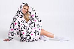 Cozy Noxxiez CH354 Panda - hrejivá televízna mikinová deka s kapucňou pre teenagerov a dospelých