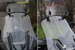 M-Style B L plexi navýšenie na motocykel číré