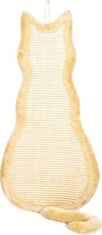 Trixie Škrábadlo závěsné tvar kočka 35x69cm - béžové