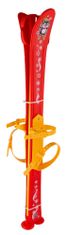 Teddies Detské lyže s paličkami 76 cm červené