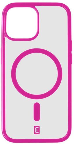 zadný kryt ochranný Cellularline Zadný kryt Pop Mag s podporou Magsafe pre Apple iPhone 15 Plus, číry/ružový POPMAGIPH15MAXF
