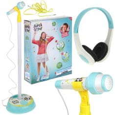 Nobo Kids Mikrofón na karaoke stojane s MP3 slúchadlami