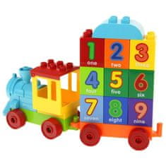 Nobo Kids JDLT vzdelávacie bloky 53 ks. Vlak s číslami ako Duplo