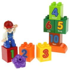 Nobo Kids JDLT vzdelávacie bloky 53 ks. Vlak s číslami ako Duplo