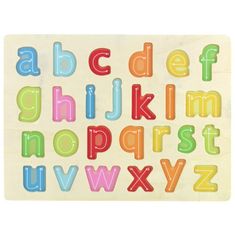 Nobo Kids Puzzle drevené písmená abeceda puzzle bloky