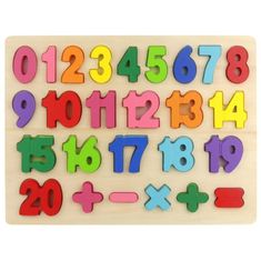 Nobo Kids Drevené puzzle s číslami Puzzle sčítanie čísel