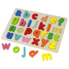 Nobo Kids Puzzle drevené písmená abeceda puzzle bloky