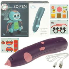 Nobo Kids Creative 3D Magic Pen Set - fialová