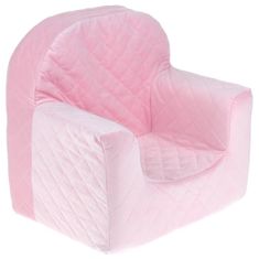 Nobo Kids Detská sedačka prešívané kreslo Pouffe 40cm ružová