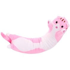 Nobo Kids Long Plush Kitten Mascot Pillow Roller ružový