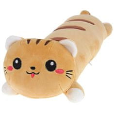 Nobo Kids Plyšová mačička Mascot Long Pillow Roller béžová
